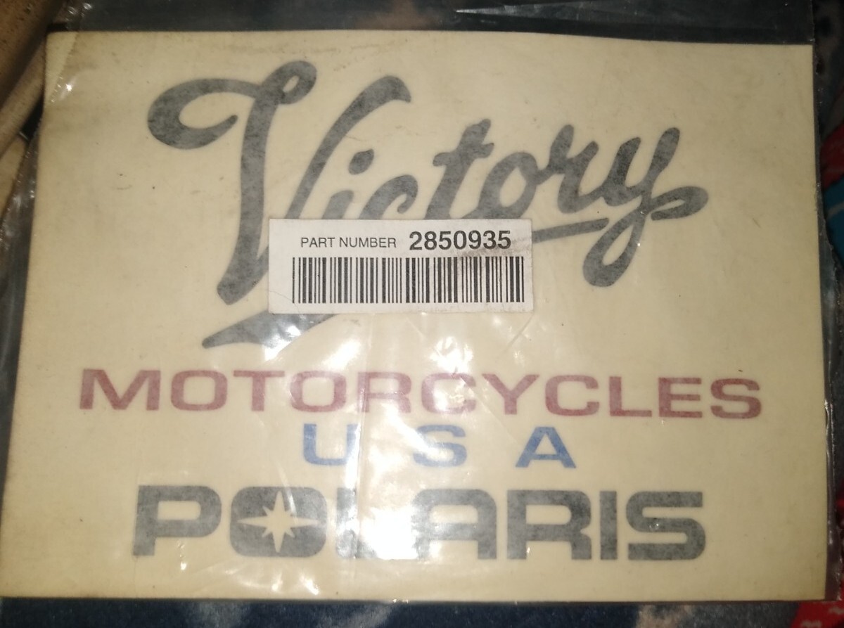 Victory Motorcycles USA Polaris Window Sticker Decal Part # 2850935