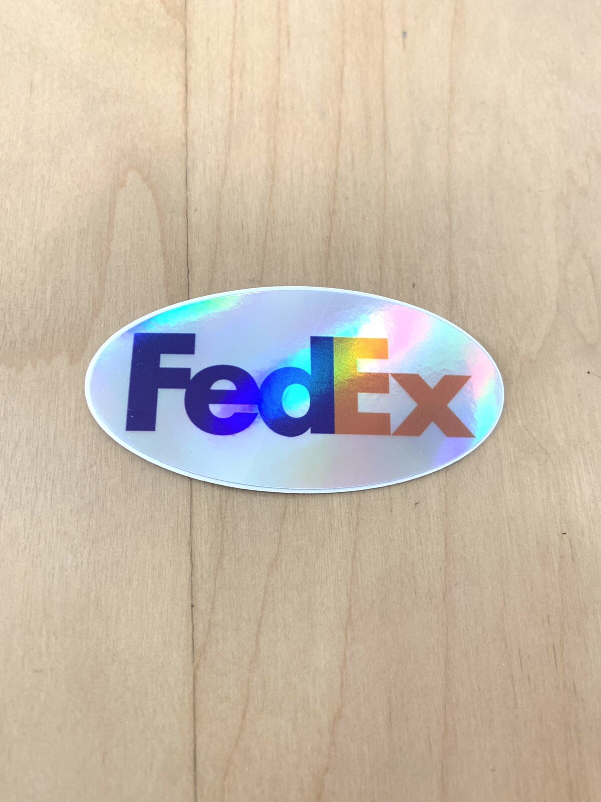 FedEx Holographic Vinyl Sticker Decal 3” Weather Proof High Quality USA Seller
