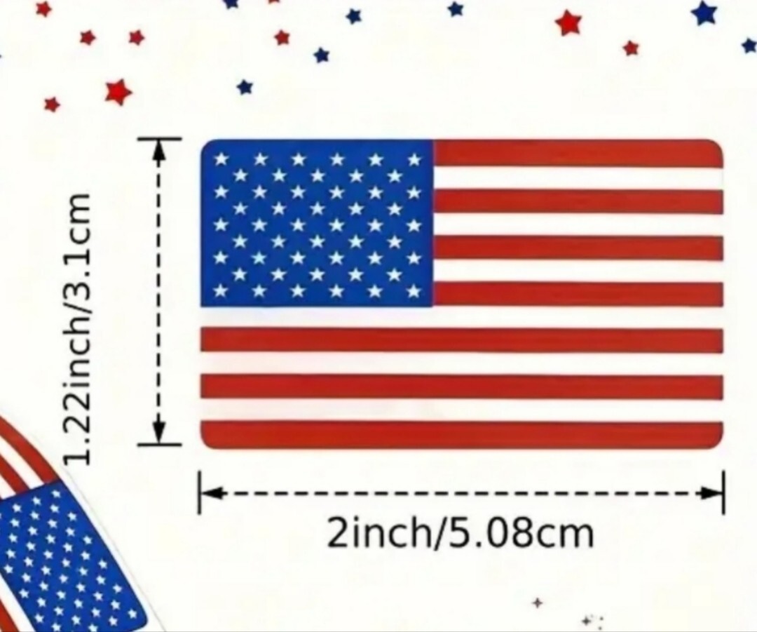 20 PCS United States Of America Flag Patriotic U.S.A. Stickers BRAND NEW