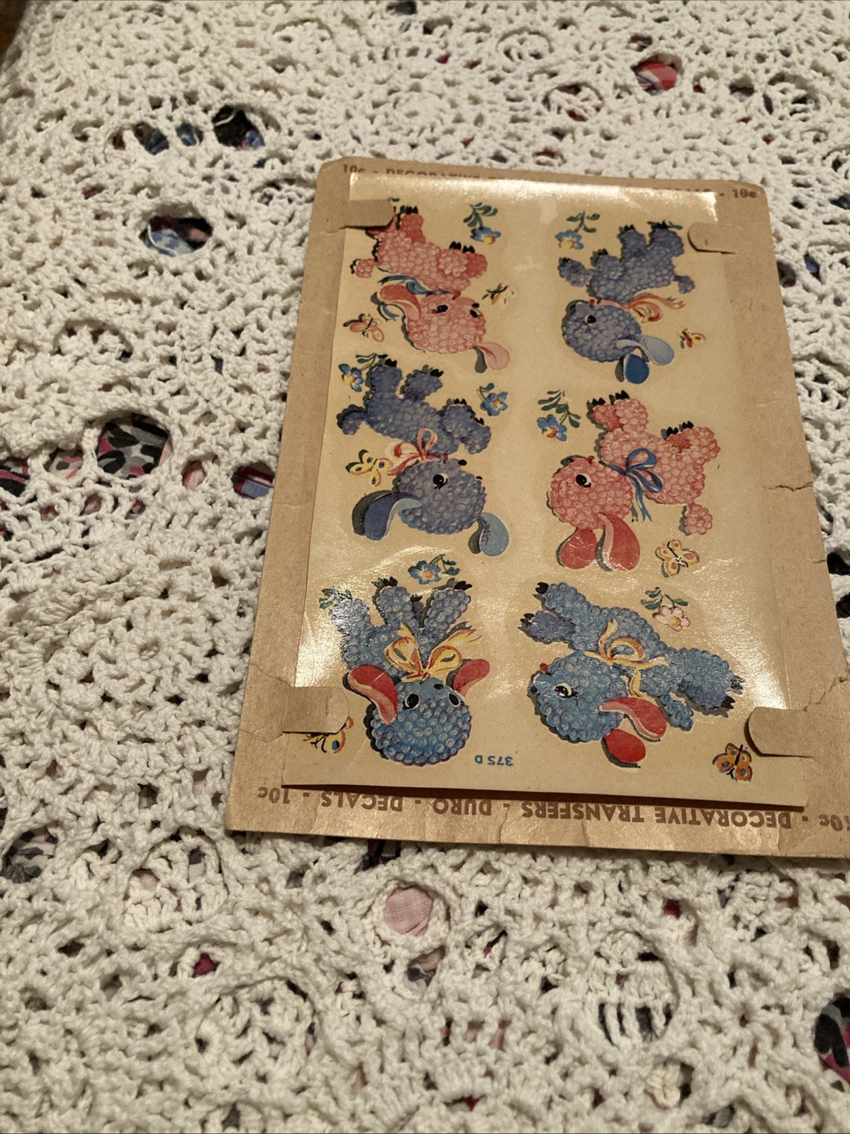 Vintage Lambs Sheep Duro Decals Transfer