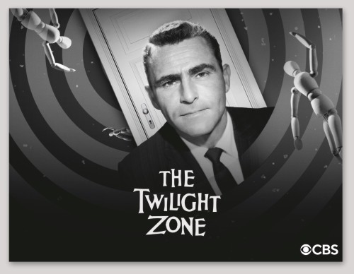 THE TWILIGHT ZONE *NEW* Glossy Rectangle Sticker Measures 5.25" x 4"