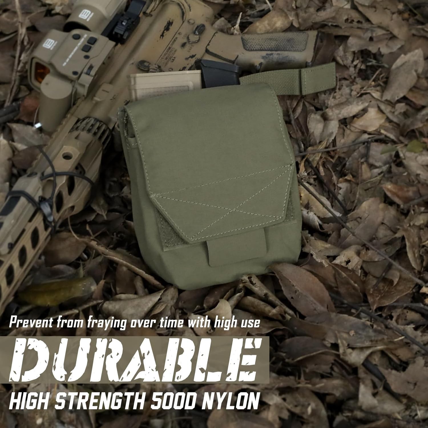 Tactical Molle GP Pouch with 2 Mag Inserts – Utility EDC & Small Tool Bag