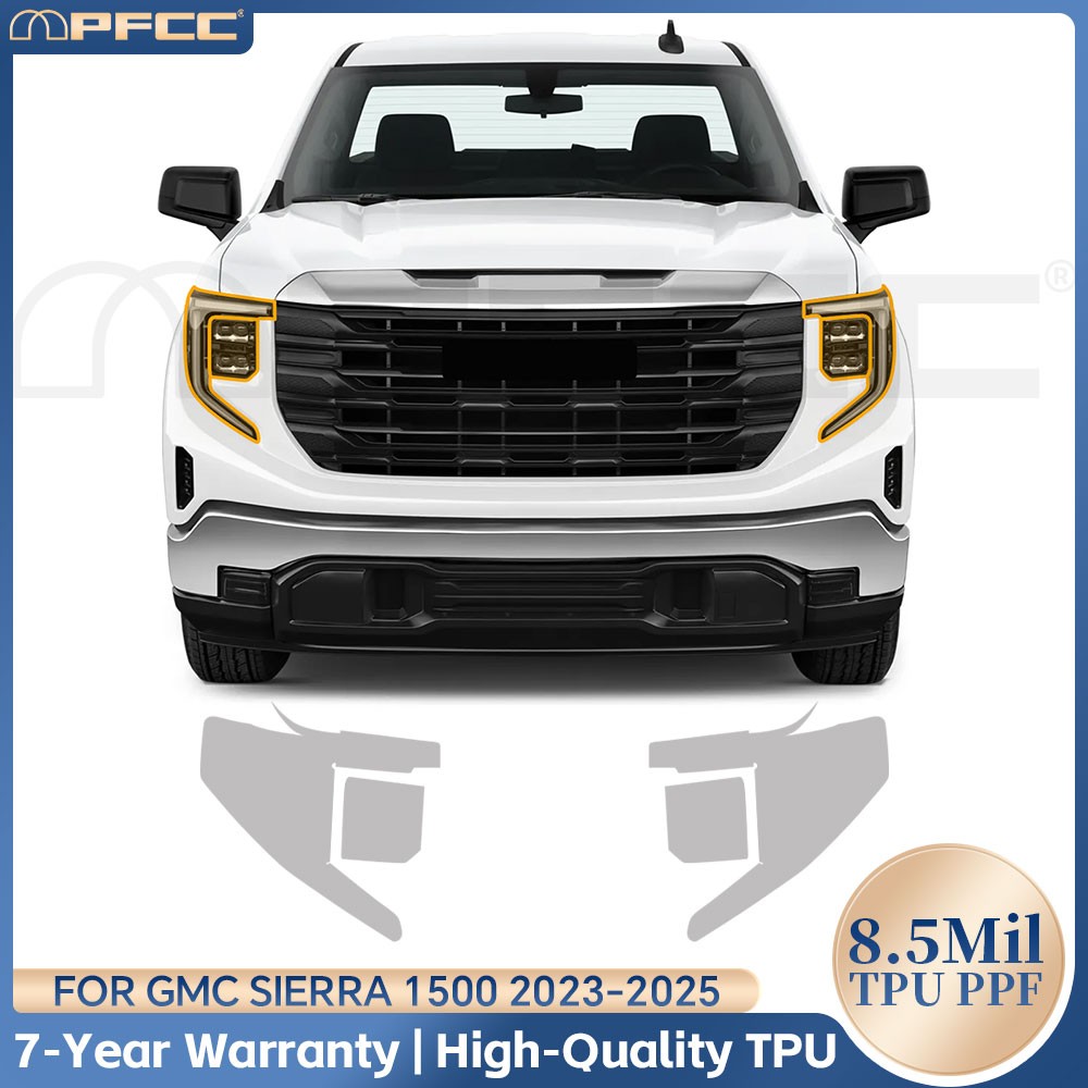 Full Car For GMC Sierra 1500 2023-2025 Precut Paint Protection Film 8.5Mil PPF