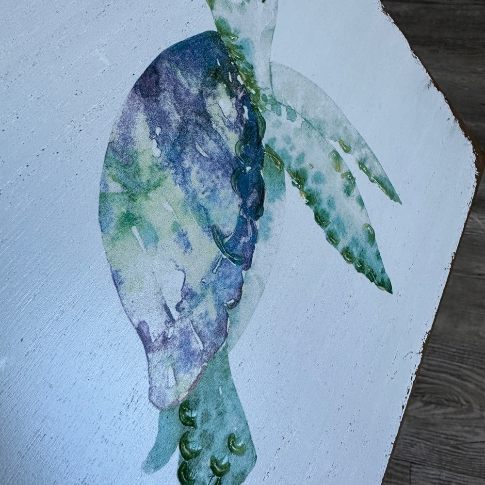 Sea Turtle Wall Art Decor – Green and Blue