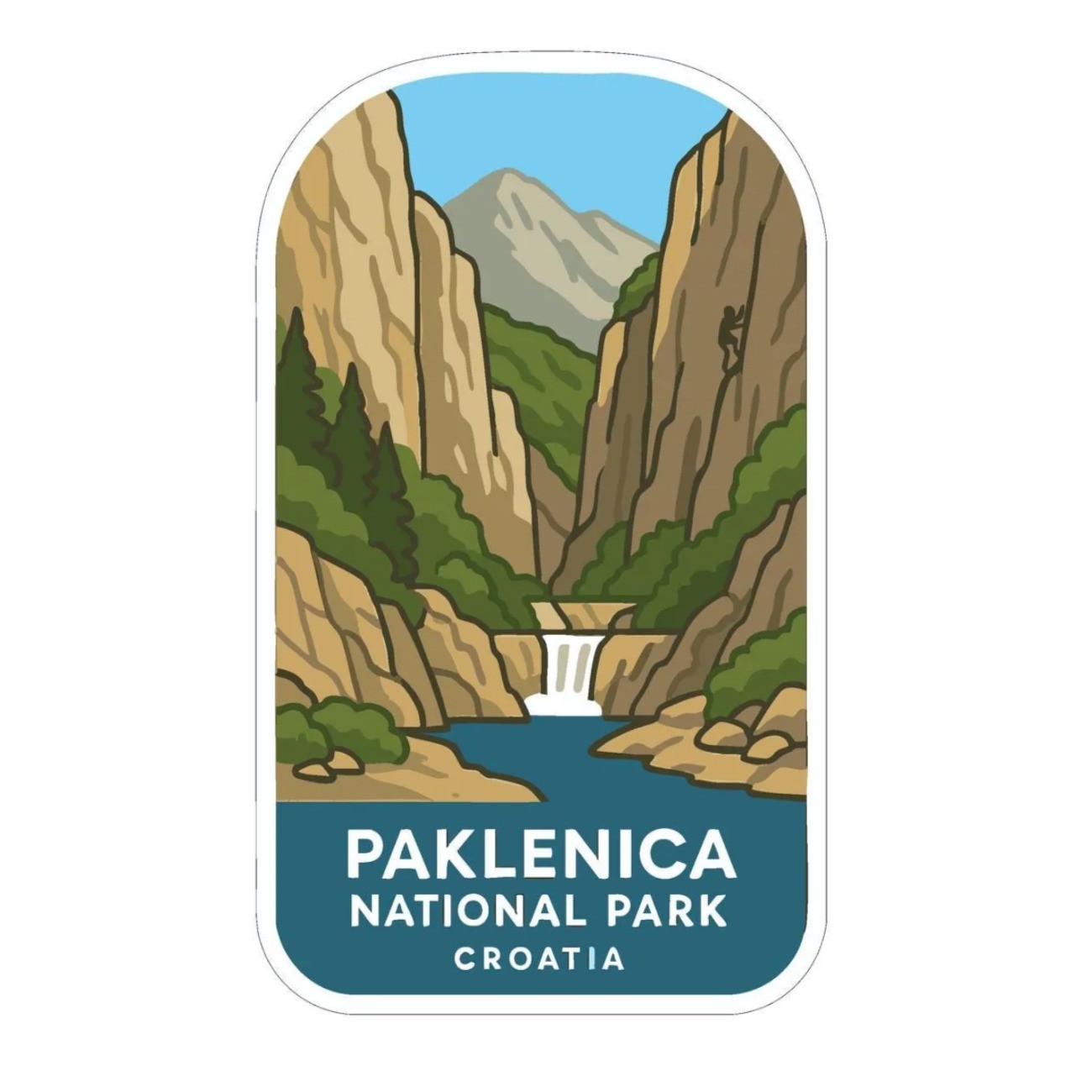 Paklenica Croatia Iron On Heat Transfer Vinyl HTV Die-Cut World National Parks