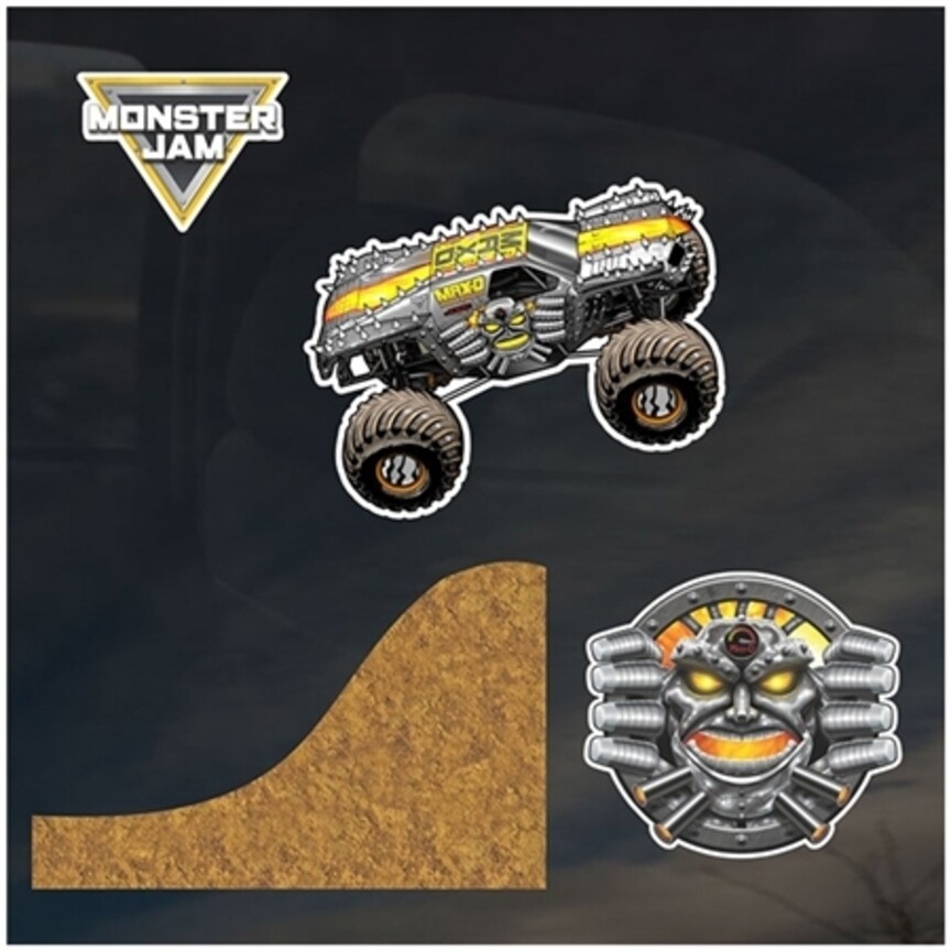 Monster Jam MAX-D Pack ( 9 HIGH QUALITY DECALS) OFFICIALLY LICENSED