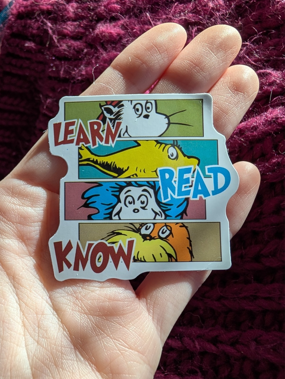 Dr. Seuss Sticker, Thing 1, Thing 2