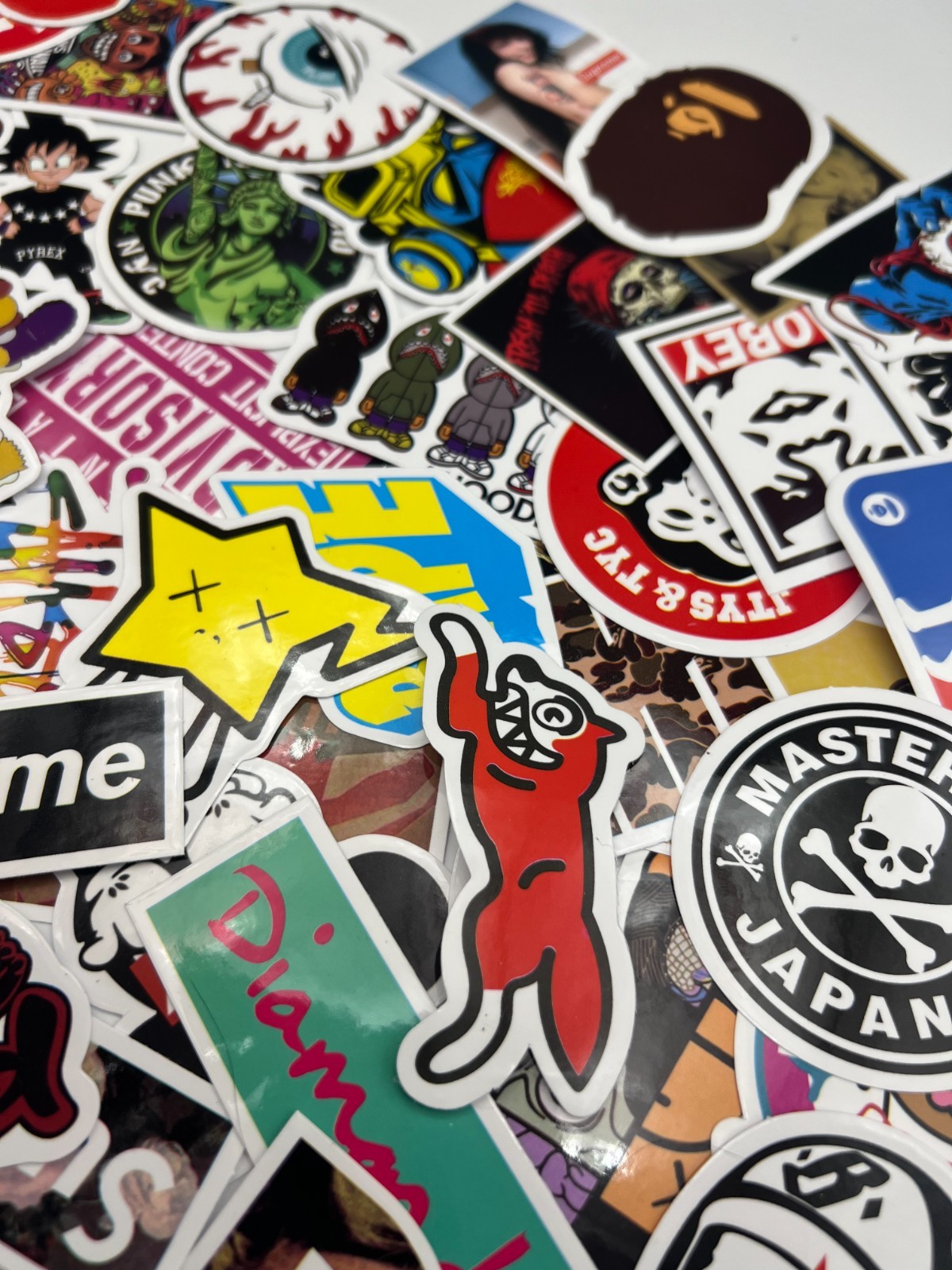 100 Piece Skateboard Stickers Decals Set for Kids Adults, Waterproof Stickers