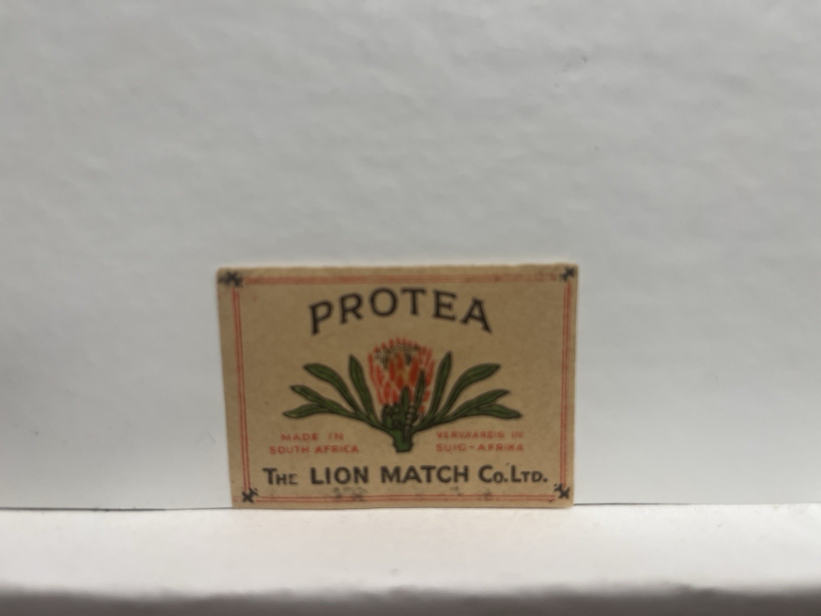 Protea Lion Match Co. Mini Label 1.5 x 2.5 Made in South Africa