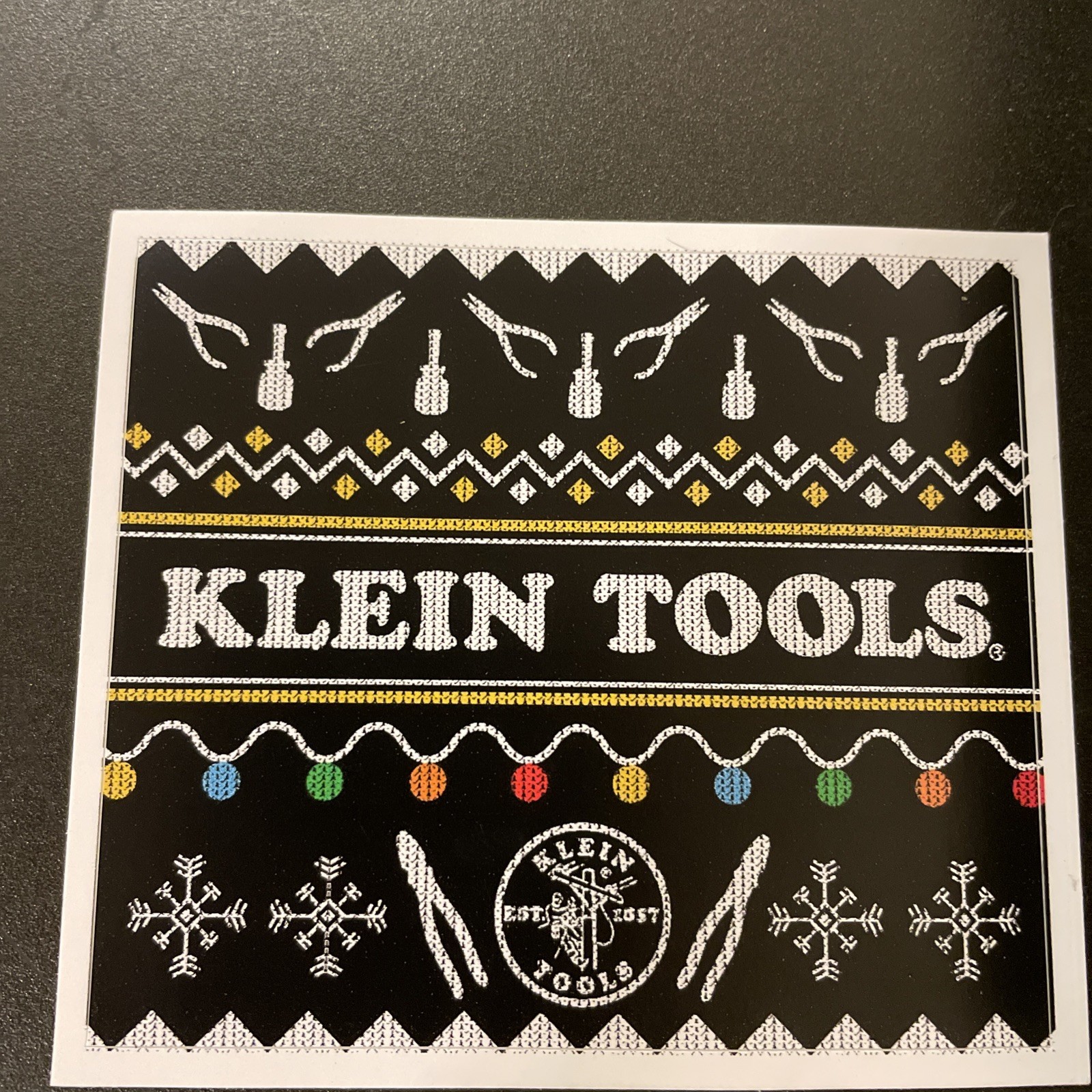 Klein Tools Tradesman Club Exclusive Giveaway Sticker December 2024 VERY RARE
