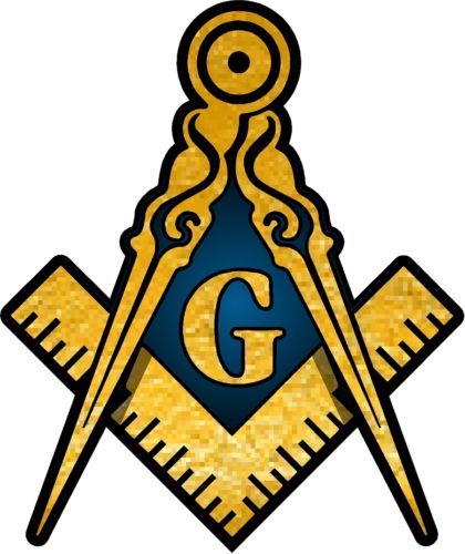 ProSticker (One) Masonic Freemason Decal Sticker 6"-12" Choice Of Size