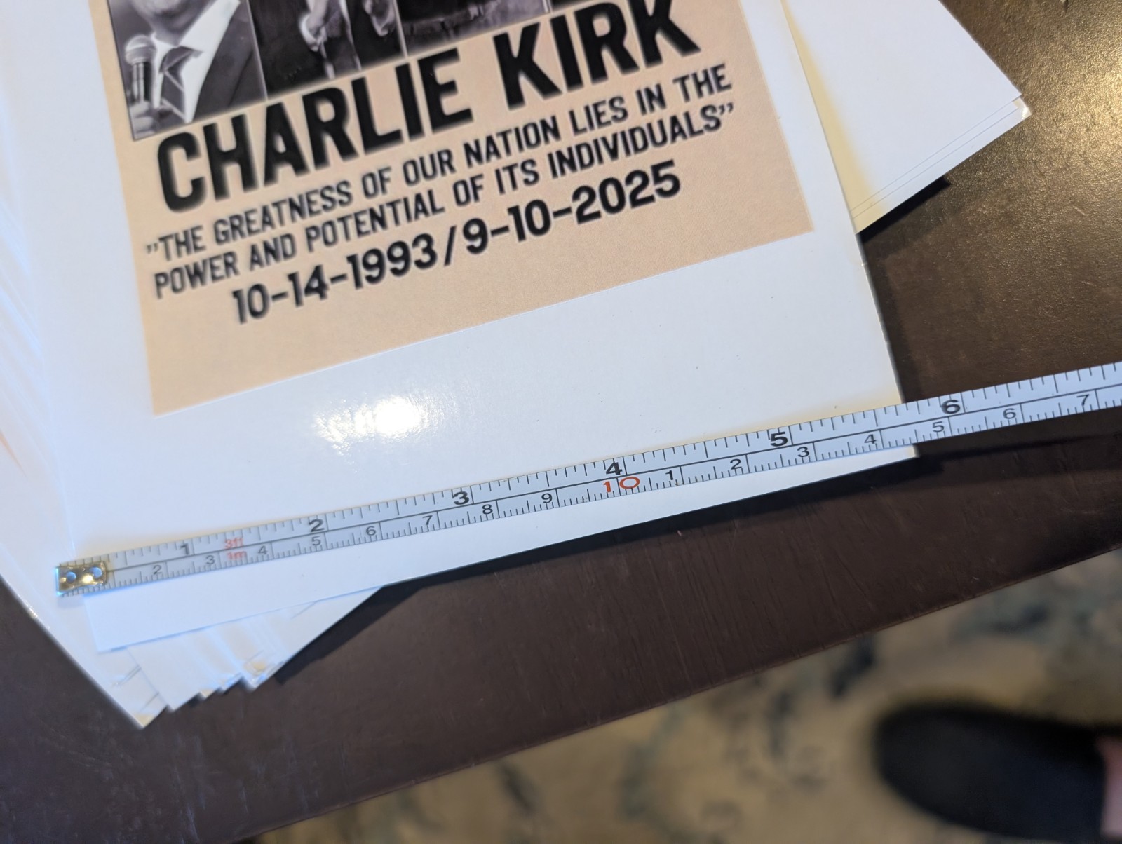 2pk Custom CHARLIE KIRK waterproof DECALS / STICKERS! High Quality!