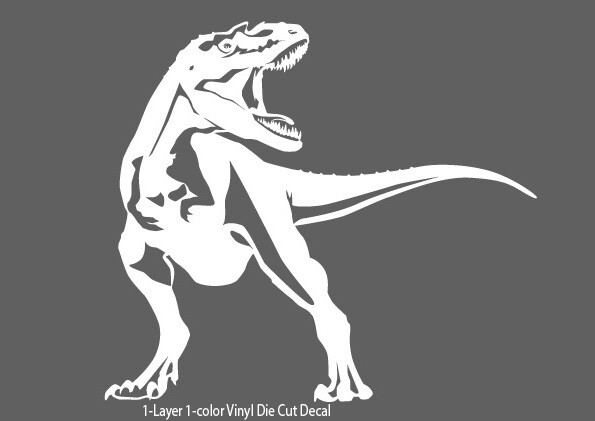 Dinosaur – Tyrannosaurus #1 Jurassic Period 4-21 in. Vinyl Outdoor Decal Sticker