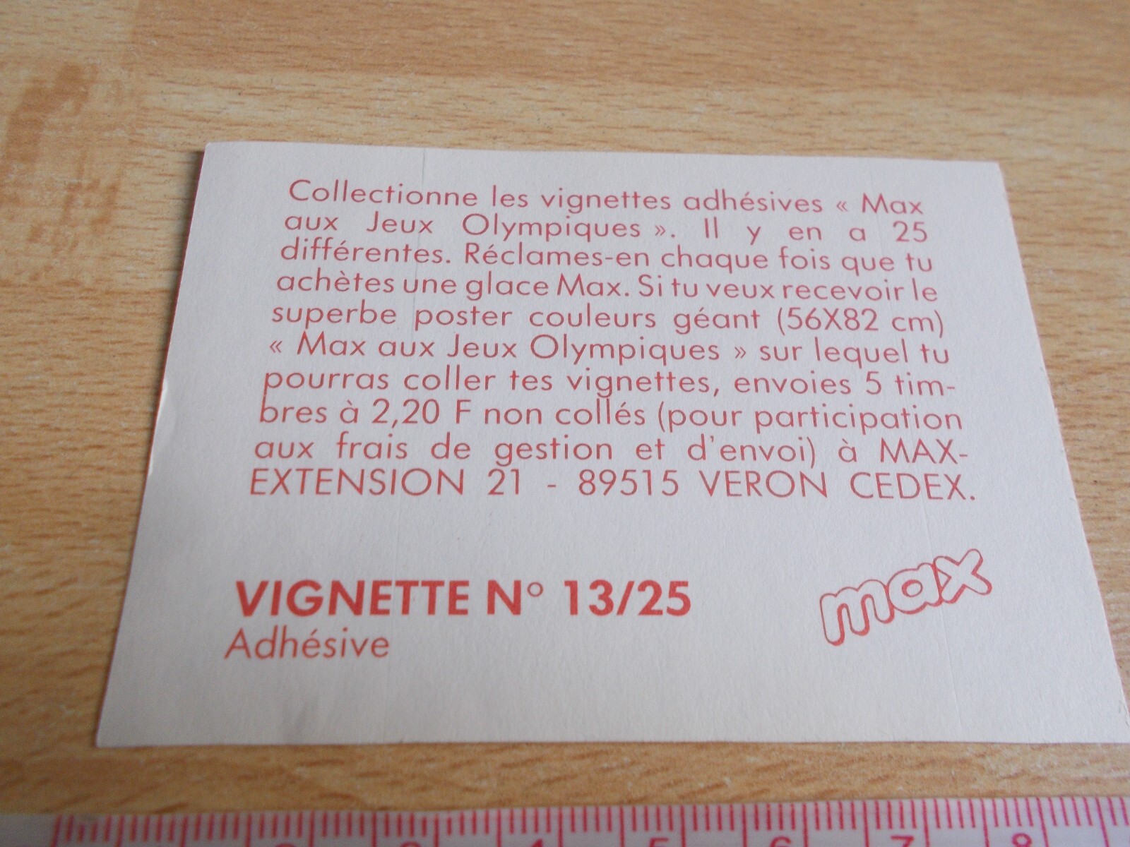 Sticker Glaces Motta – Max Aux Games Olympics – Horse D'Pommel