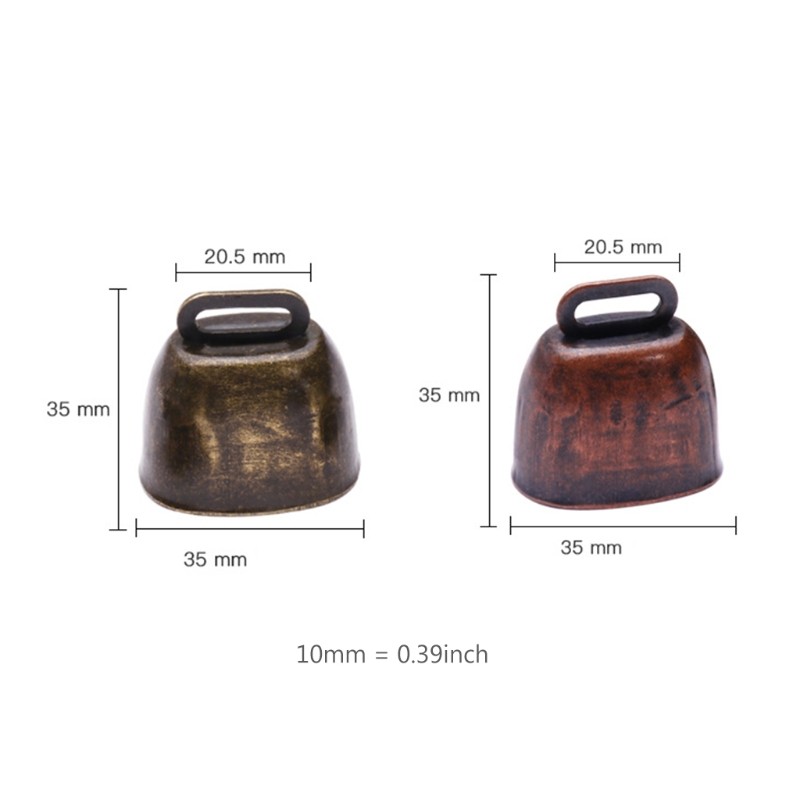 3Pcs Durable Brass Bells for Farm Animal Cattle Goat Farm Loud Bronze Bell