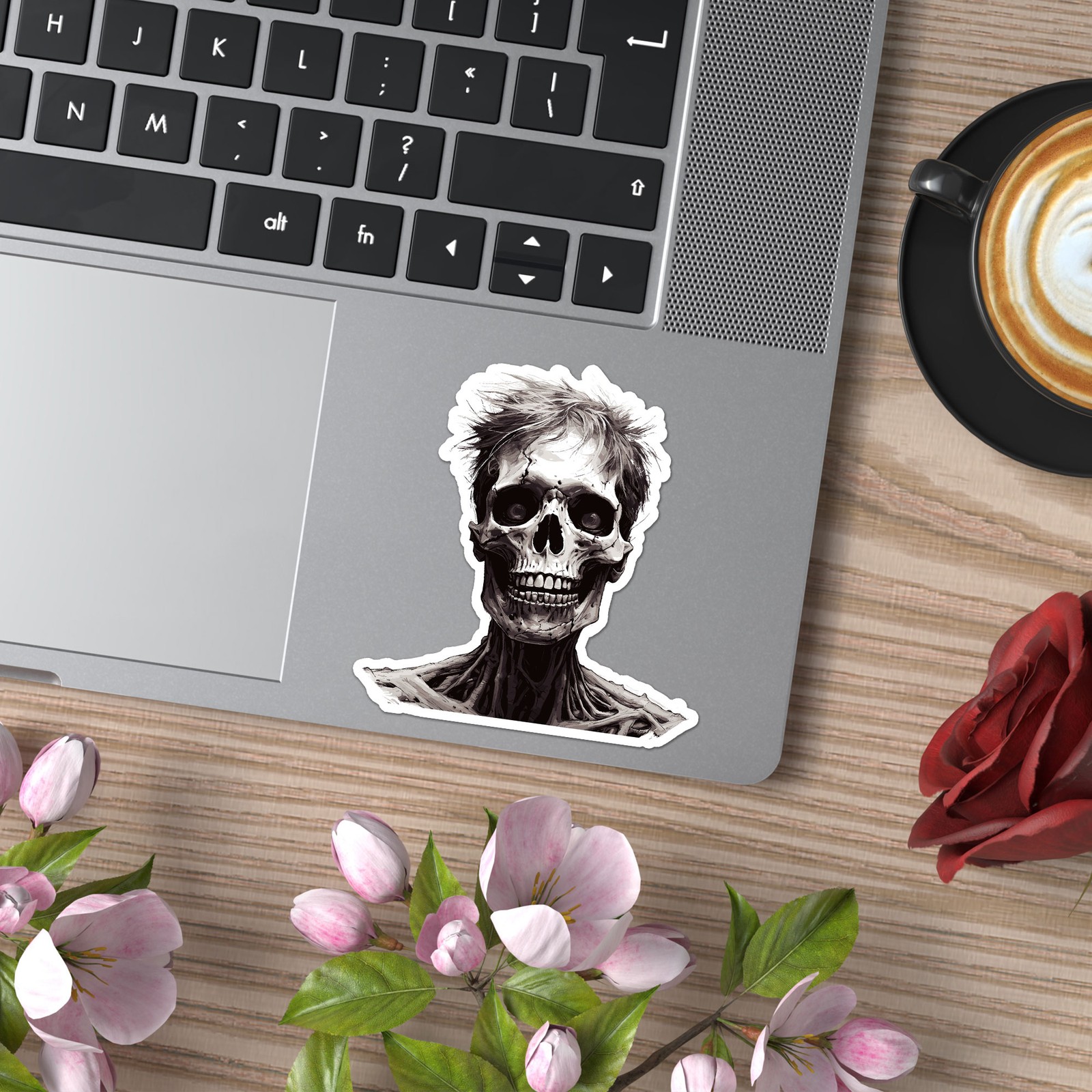 Zombie Skull Monster – Vinyl Decal Sticker – Car Window Laptop – ebn9110