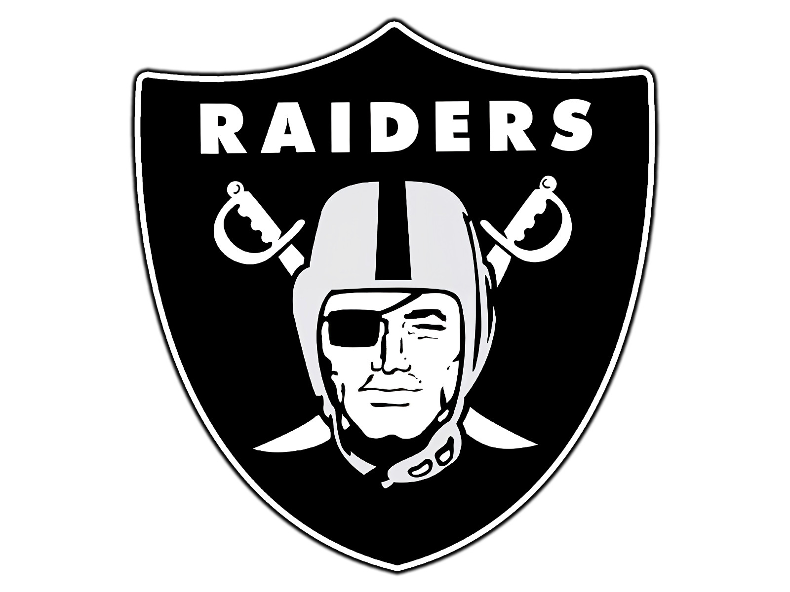 #0030 Las Vegas Raiders Logo NFL Waterproof Vinyl Sticker Decal Die-Cut