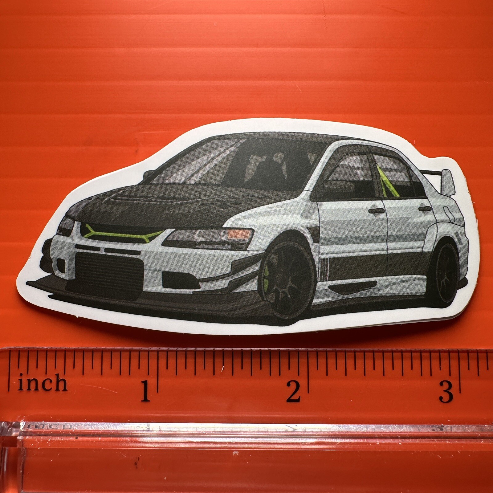 Mitsubishi Lancer Evolution Sticker Decal Racing Car Skateboard Laptop JDM