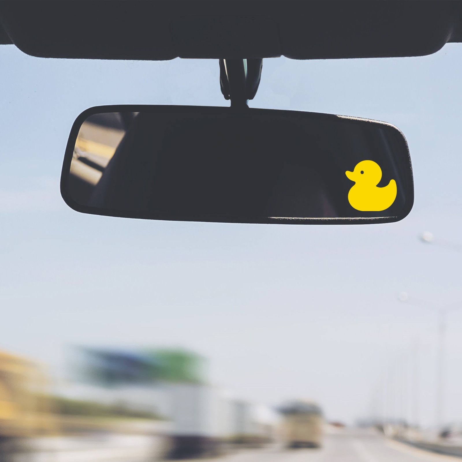 Rubber Duck Duckie Vinyl Decal Sticker Rearview Mirror Jeep Car Truck Set of 2