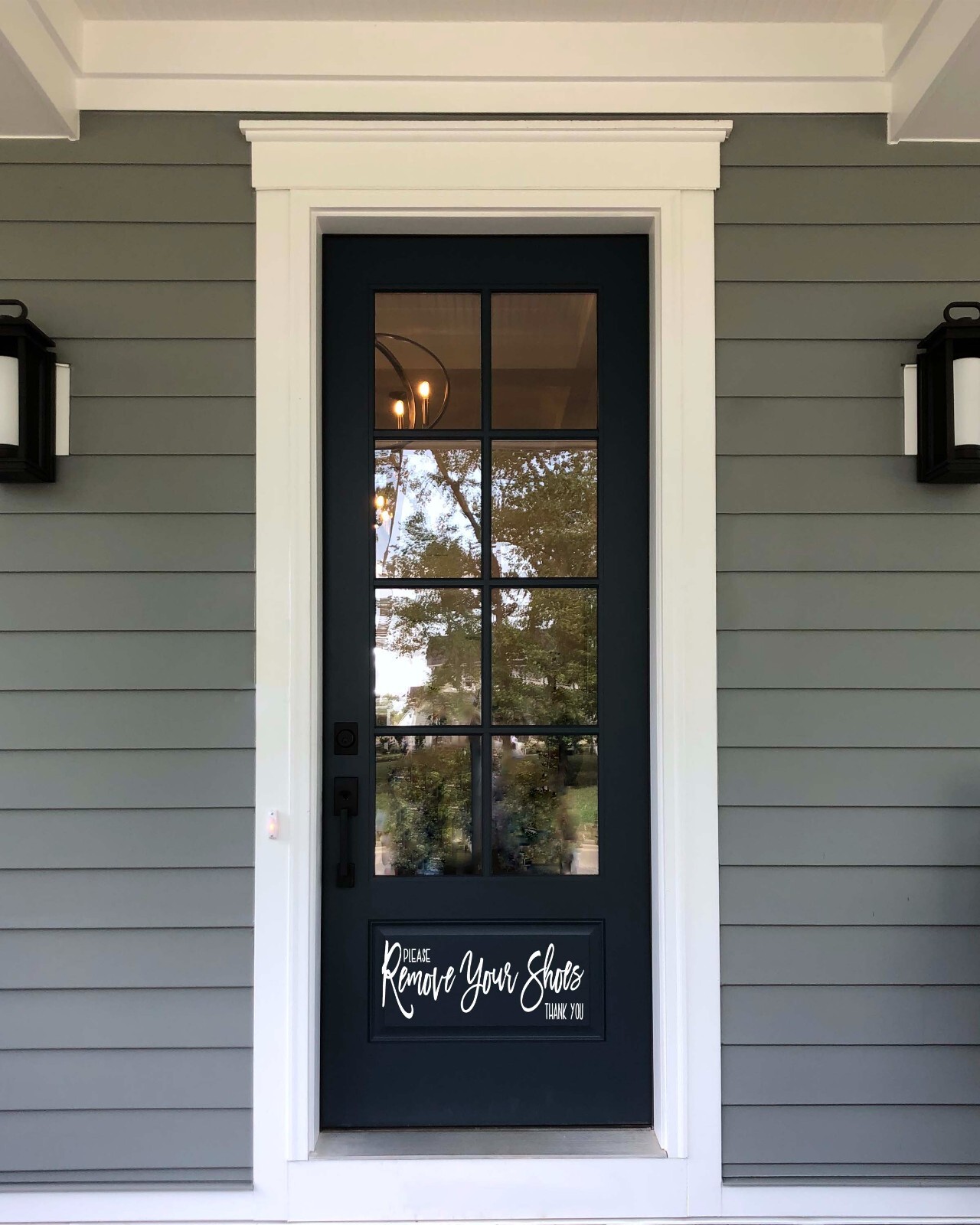 Remove Your Shoes Decal for Door Sign Vinyl Window Wall Please and Thank you
