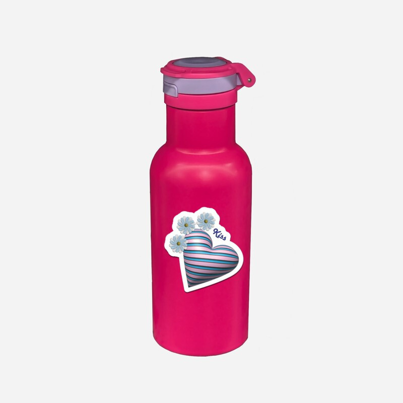 Heart Kiss Valentine Day Vinyl Sticker Waterproof Decal Laptop Water Bottle