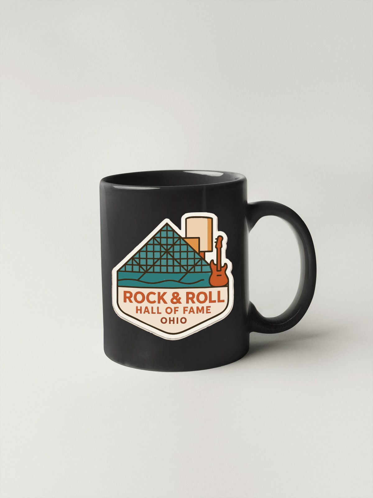 Rock & Roll Hall of Fame Ohio Sticker Decal Vinyl Die-Cut Symbolic Landmark