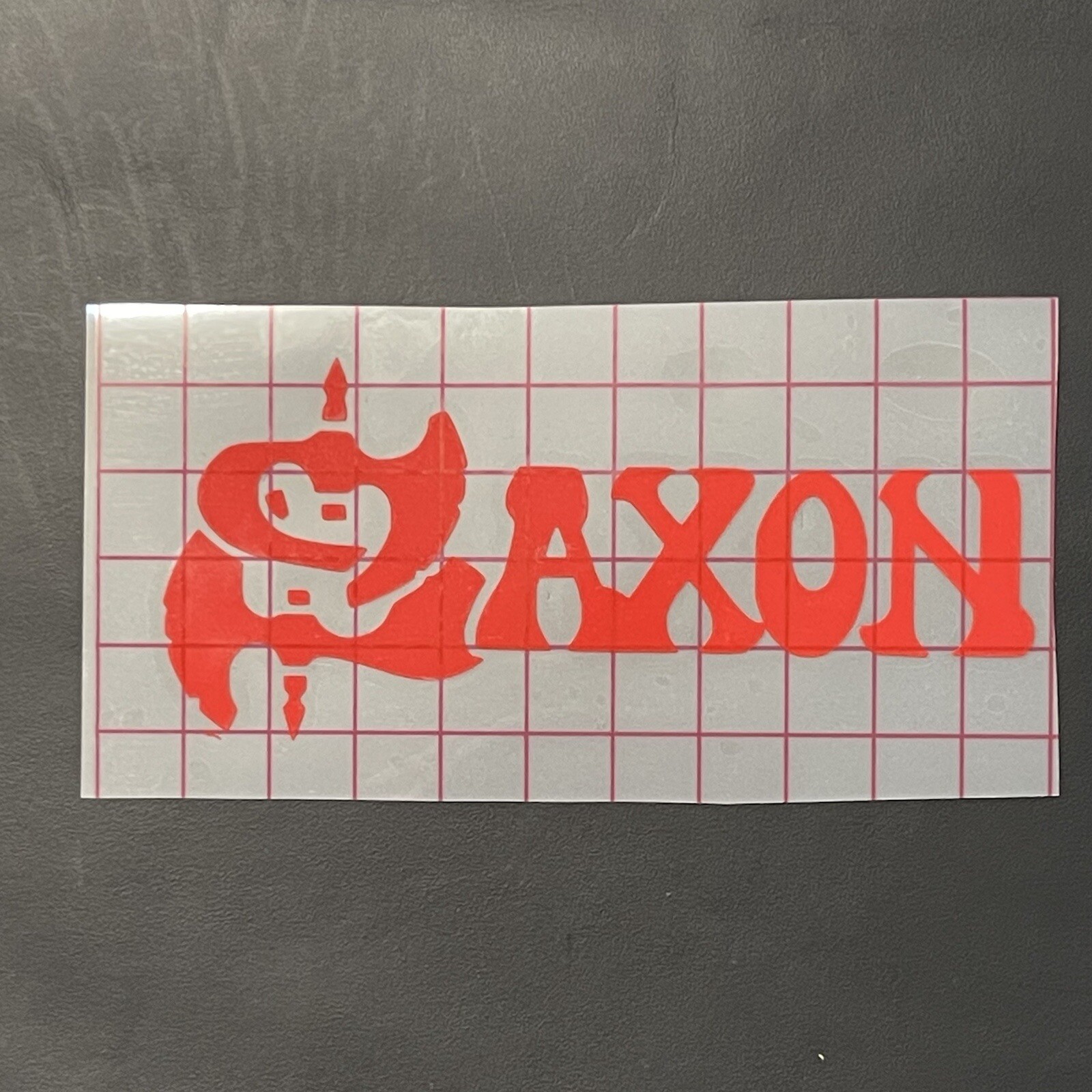 Saxon Vinyl Logo Sticker Decal Heavy Metal Band Car Iron Maiden Angel Witch