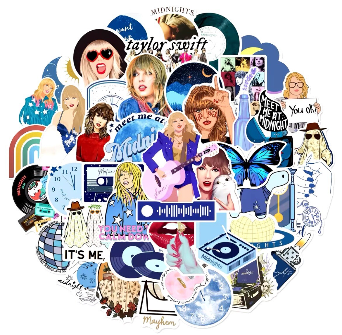 Popstar Girls Tour Stickers 50pk Mixed Popstar Eras Stickers Fun FREE SHIPPING