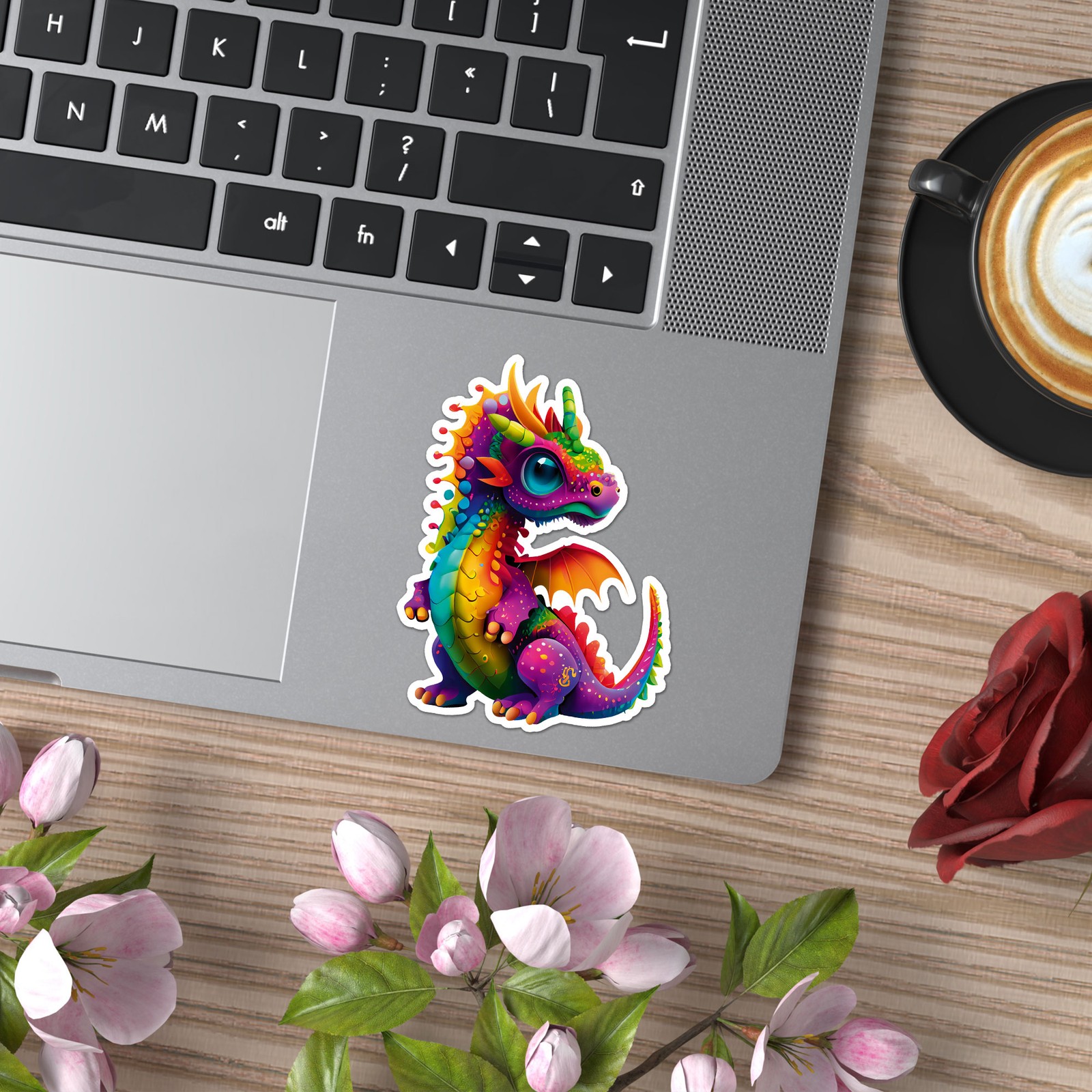 Cute Flying Dragon – Vinyl Decal Sticker – Car Window Laptop – ebn8787