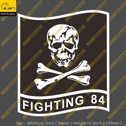 Jolly Rogers VF-84 Vinyl Sticker Luggage laptop Car Motocycle Skatebord