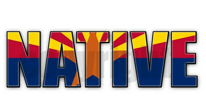 Arizona Native Flag Stickers Flag Decals Vinyl Indoor Outdoor Stickers