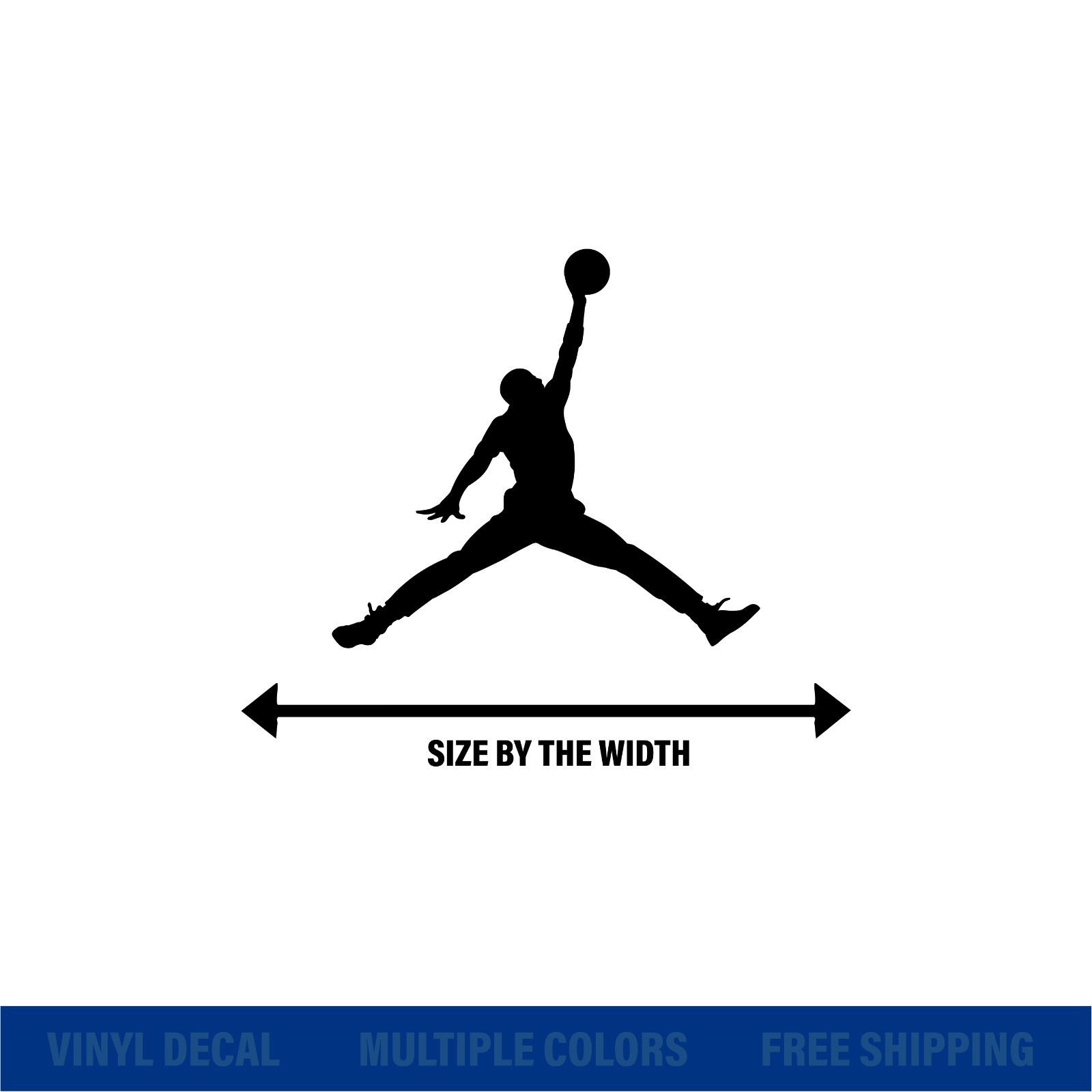 Air Jumpman Logo Vinyl Decal Sticker Set of 9 Car Window Laptop Die Cut