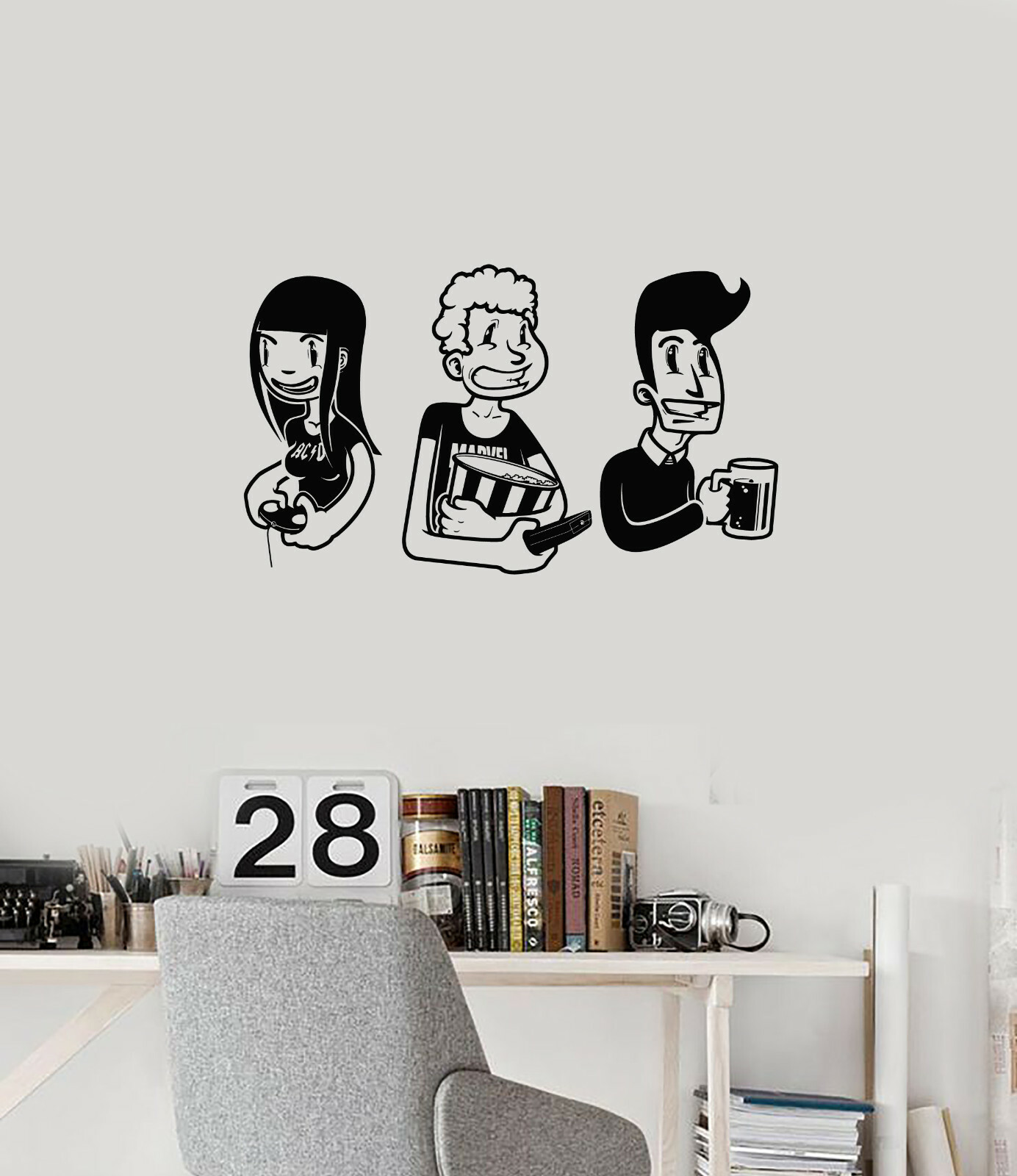 Vinyl Wall Decal Teenagers Games Play Media Teen Gamer Room Stickers (ig5994)