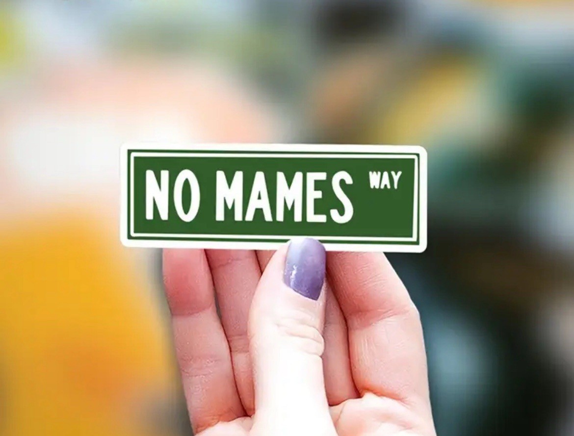 1pc "No Mames Guey" Humorous Sticker-Durable PET Paper, Green