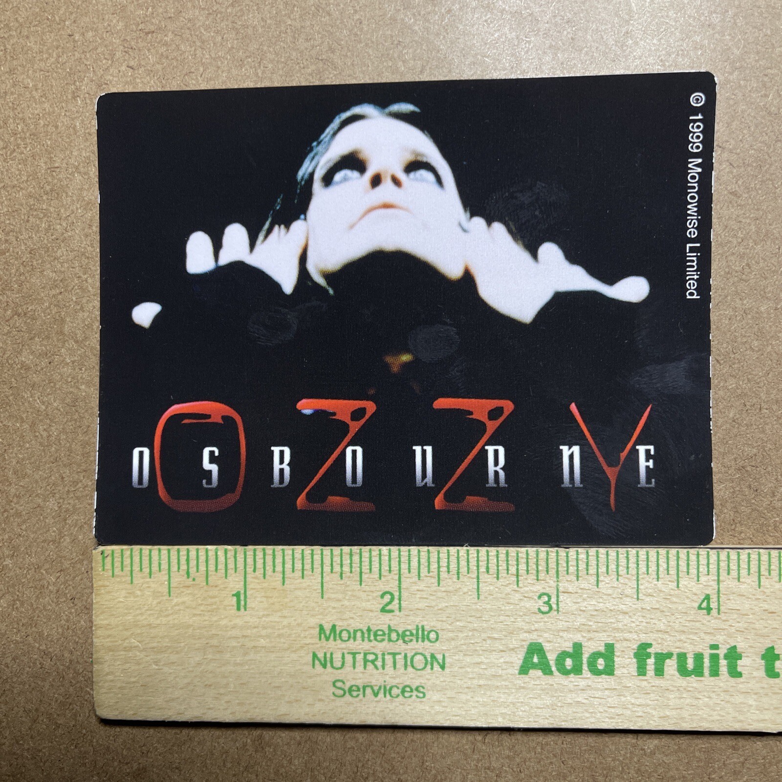 Ozzy Osbourne vinyl stickers: Great Condition, Vintage 1999, Licensed, Rare