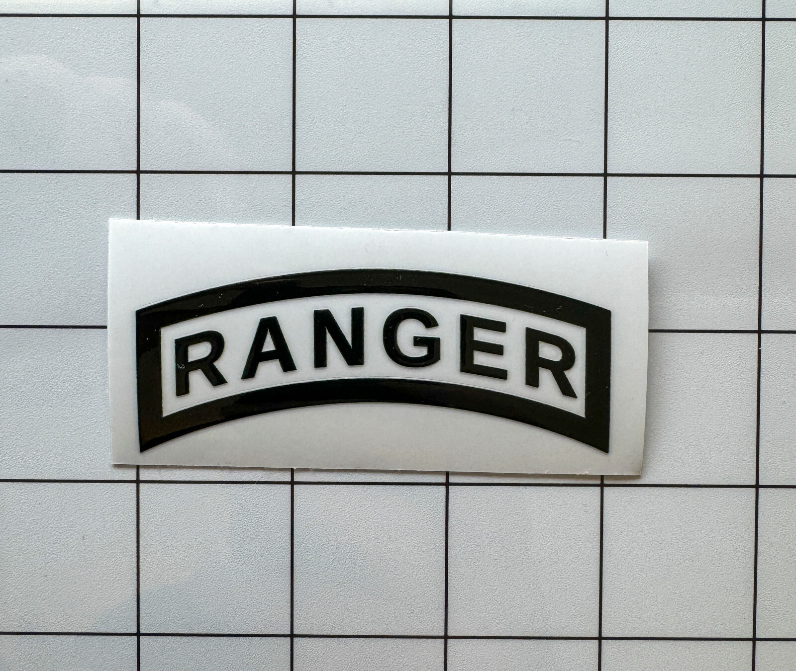 Ranger Tab Decal, UV Resistant Perma-Sticker, No Background, 3-inch, $1 Shipping