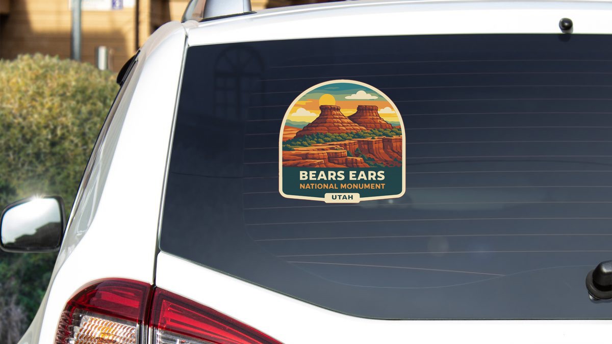 Bears Ears Utah Sticker Decal Vinyl Die-Cut US National Monuments Series