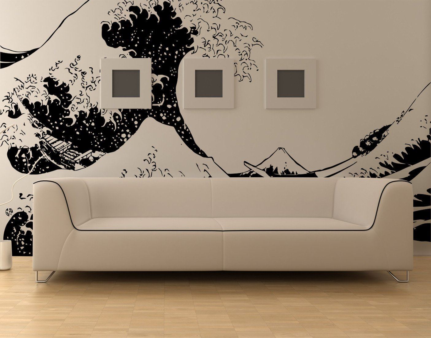Japanese The Great Wave Off Kanagawa by Hokusai Wall Decal. Stickerbrand #363