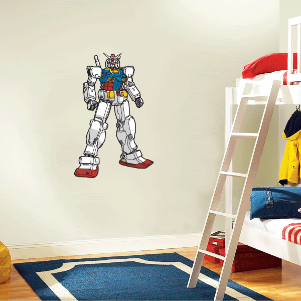 Gundam Cartoon Vinyl Wall Decor Sticker Decal 16" X 25"