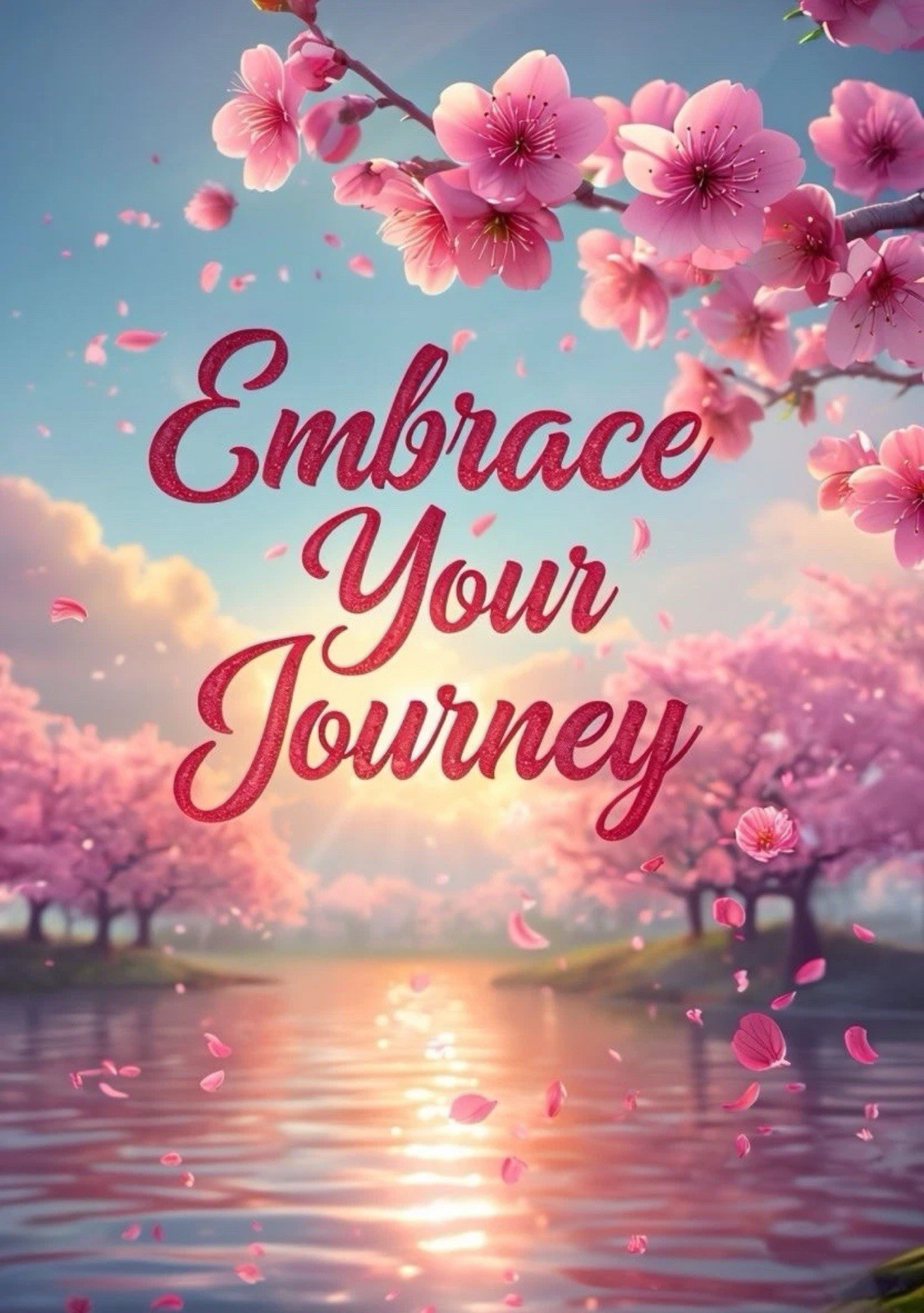 Embrace Your Journey 3” Tall Vinyl Decal Sticker Inspirational Motivational