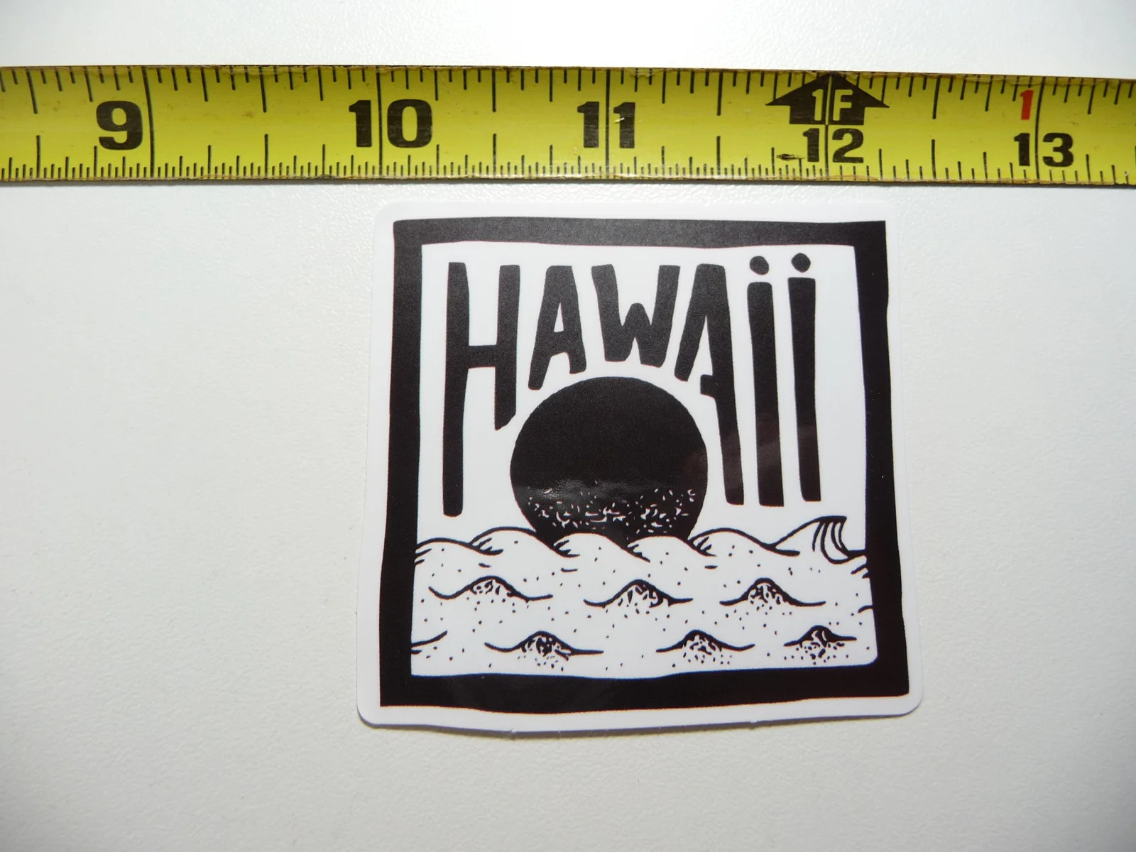 HAWAII WAVES SUNSET POP ART SMALL STICKER DECAL BEACH VACATION PARADISE