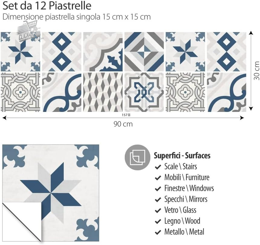 Stickers Tiles Kitchen Bathroom Tiles Stickers PVC Waterproof Cements 15