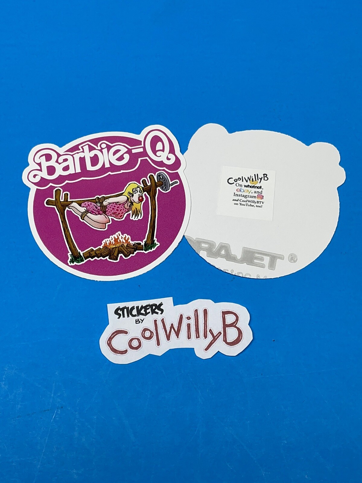 Barbie-Q Funny Unique Vinyl Sticker Decal! Waterproof & Fade Resistant! 😎 Look!