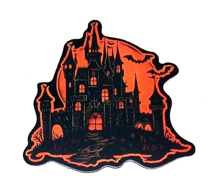 HALLOWEEN Themed Die Cut Sticker Decal All Hallows Eve Holiday – Haunted House