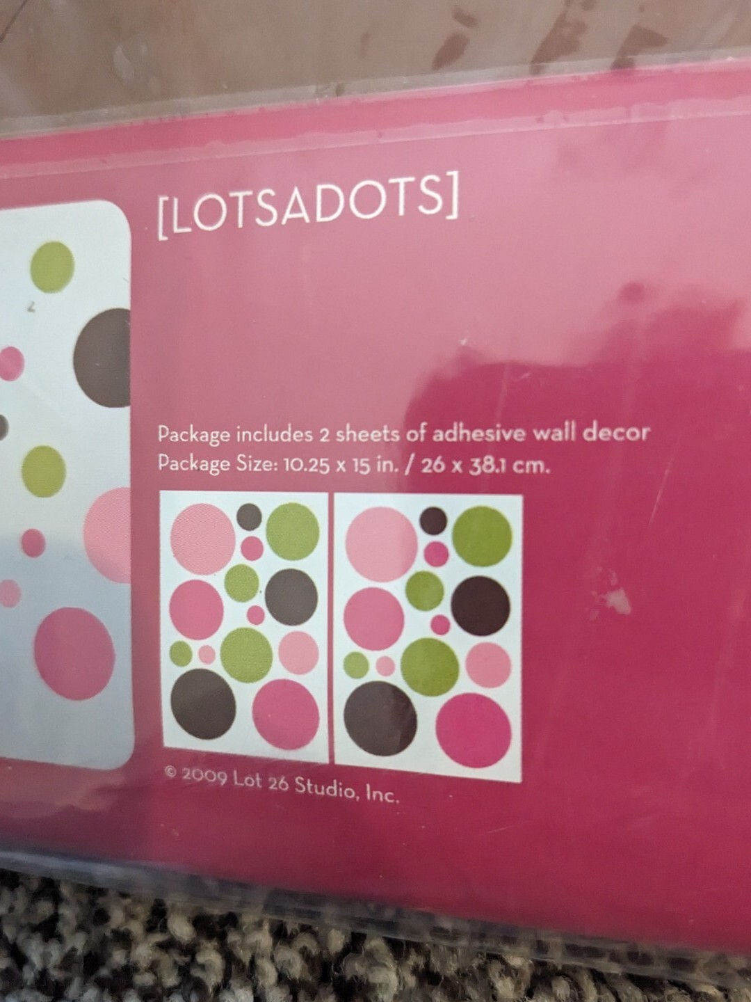 Lotsadots by Lot 26 Studio Peel And Stick Removeable Adhesive Graphic Wall Decor
