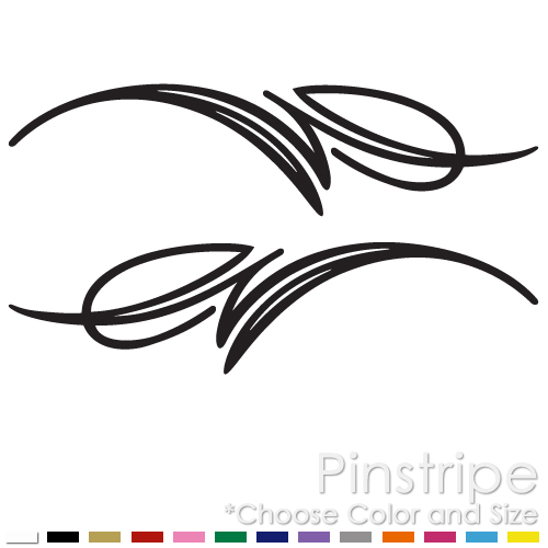 PINSTRIPE SET CHOPPER BIKE FENDER TANK CAR WINDOW VINYL DECAL STICKER (PS-10)