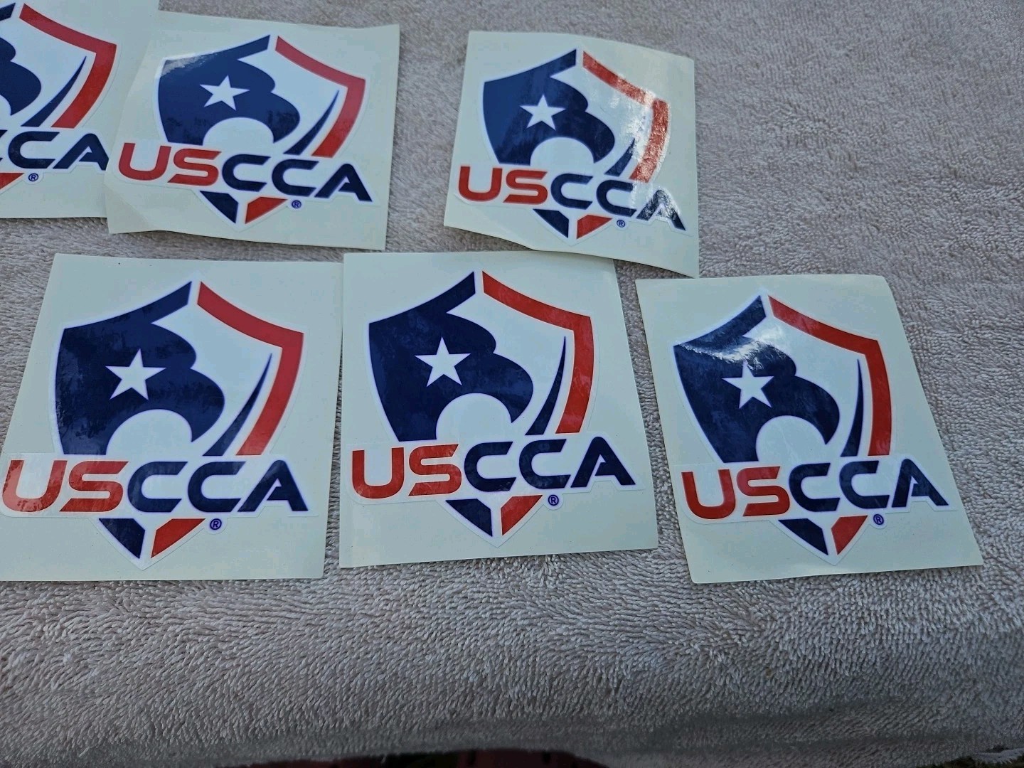 6 USCCA United States Concealed Carry Association Sticker / Decal. Red White Blu