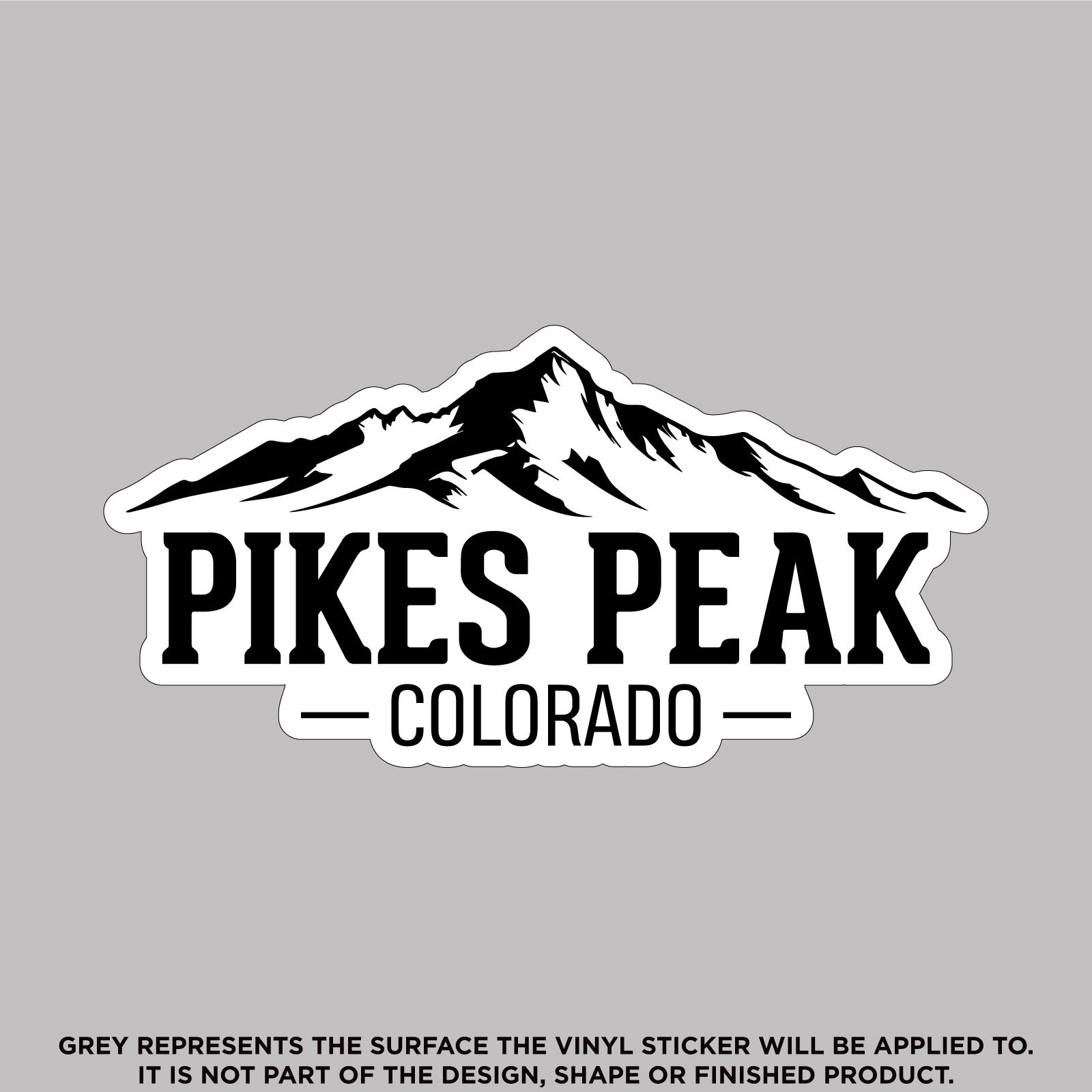Pikes Peak Colorado, Outdoor Vinyl Sticker Decal