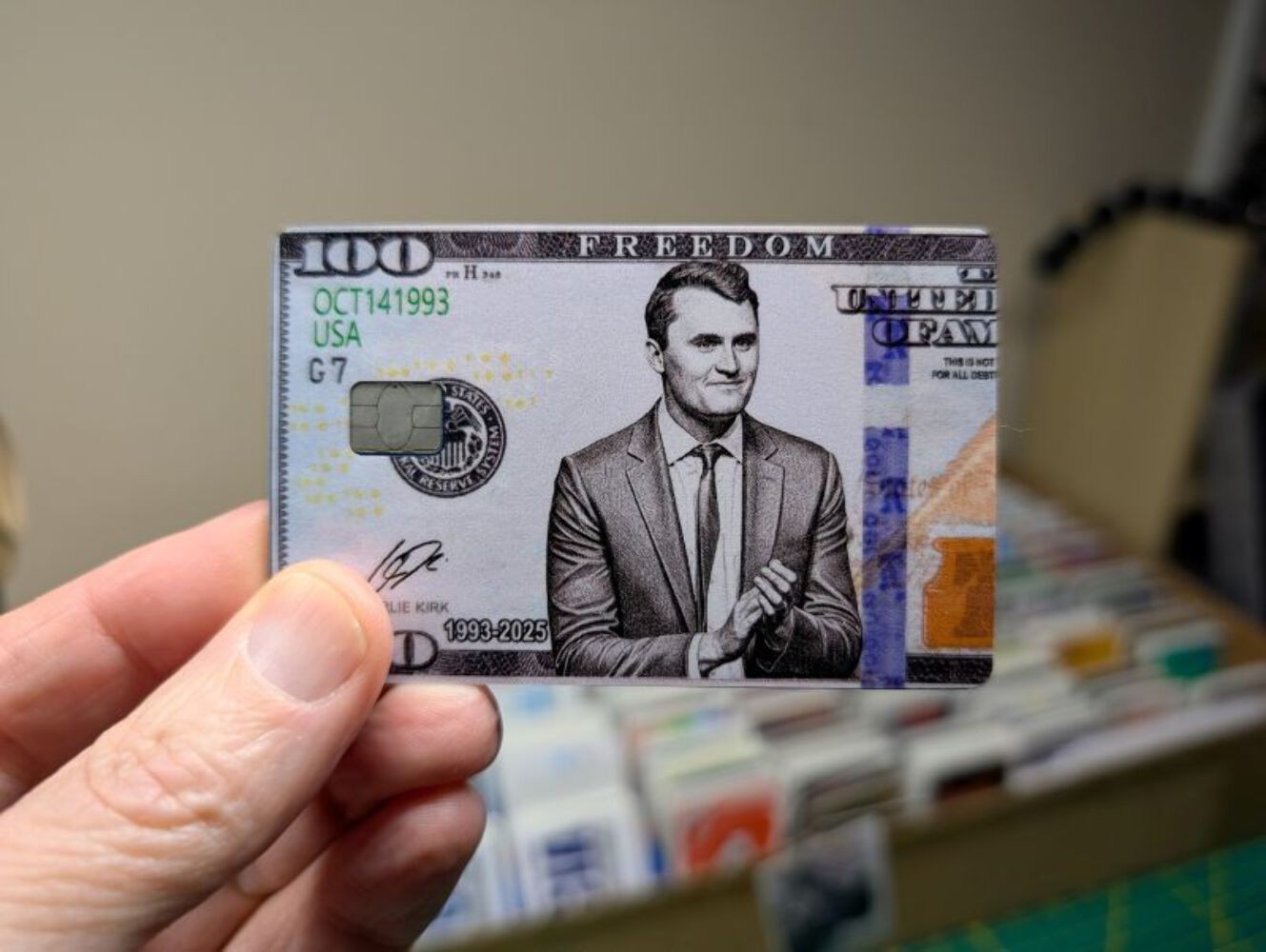 Charlie Kirk Card Skin – Personalize and Protect Your Cards