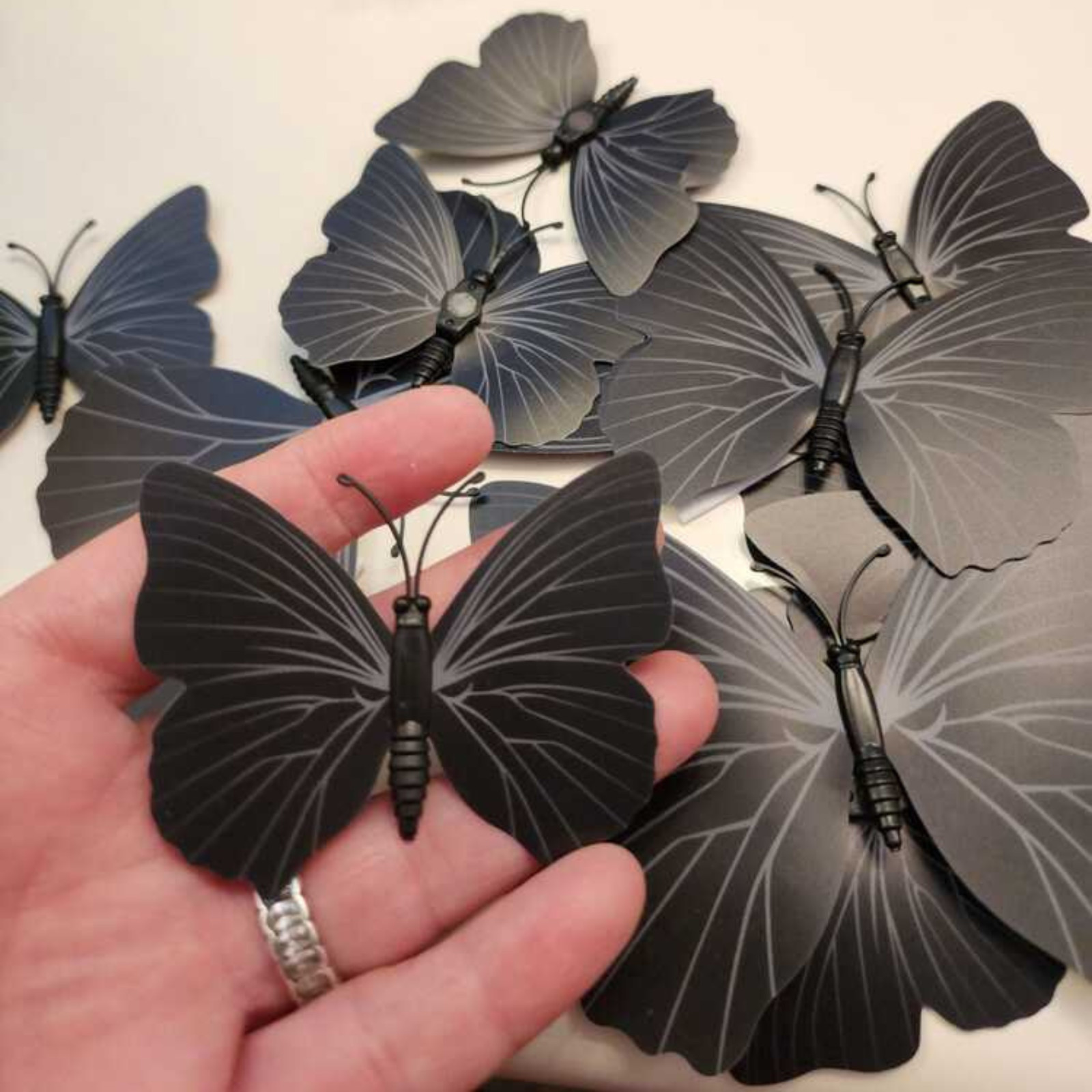 12pcs/Set 3D Butterfly Wall Sticker Modern Magnet Butterfly Sticker Vinyl Decal